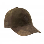 Leather Ball Cap in Camo