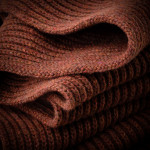 Anglesey Knit Scarf in Sienna