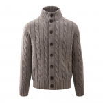 Pennines Cardigan in Driftwood