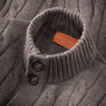 Pennines Cardigan in Driftwood