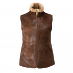 Ladies Reversible Gilet with Velvet and Gnu