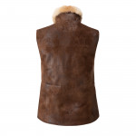 Ladies Reversible Gilet with Velvet and Gnu