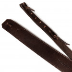  2" Leather Rifle Sling in Dark Tan