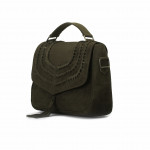 Just About You Bag in Olive Goat Suede