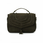 Just About You Bag in Olive Goat Suede