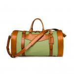 Medium Sutherland Bag in Safari Green and Mid Tan