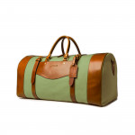 Large Sutherland Bag in Safari Green and Mid Tan