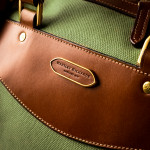 Small Sutherland Bag in Safari Green and Mid Tan