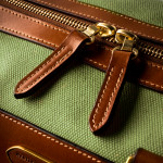 Small Sutherland Bag in Safari Green and Mid Tan
