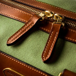 Large Sutherland Bag in Safari Green and Mid Tan