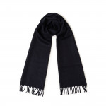 Pure Cashmere Scarf in Navy