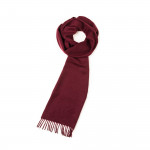 Pure Cashmere Scarf in Burgundy