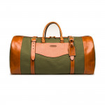 Sutherland Bag - Large - Hunter Green Canvas and Mid Tan