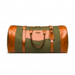 Sutherland Bag - Large - Hunter Green Canvas and Mid Tan