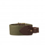 2" Canvas Rifle Sling in Hunter Green & Dark Tan