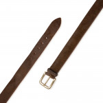 Men's Pony Fur Belt in Brown