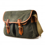 Bishop Bag In Forest Green Waxed Cotton