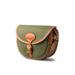 100Rd Anson Cartridge Bag in Hunter Green Canvas and Mid Tan