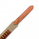 12 Gauge Canvas and Leather Cartridge Belt