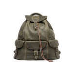 Impala Haversack in Olive Leather