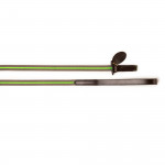 Fluorescent Dog Lead in Green Stripe & Dark Tan