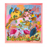 Peter Beard Collaboration Conference of Birds Scarf