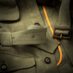 Linen Selous Safari Jacket  in Plains Green