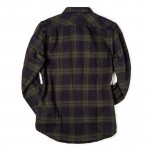 Vintage Flannel Work Shirt in Black Green Navy