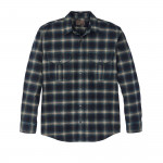 Alaskan Guide Shirt in Navy, Pine and Bronze Plaid