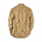 Long Sleeve Over Dye Oxford in Toast