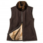 Ladies Fuschlsee Fur Lined Waistcoat