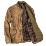 Men's Franz Ferdinand Suede Jacket in Sand