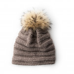 Laura Cashmere and Raccoon Fur Knit Hat
