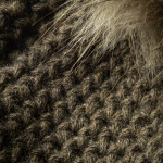 Cashmere & Fur Knit Hat in Loden