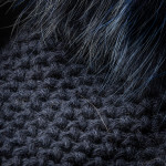 Cashmere & Fur Knit Hat in Marine