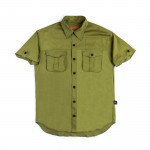 Short Sleeve Campaign Shirt in Khaki