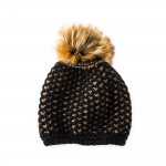 Beatrice Cashmere and Silver Fox Fur Knit Hat