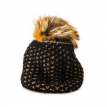 Beatrice Cashmere and Silver Fox Fur Knit Hat