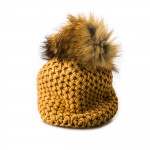  Beatrice Cashmere and Raccoon Fur Knit Hat