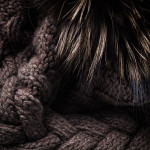 Cashmere & Raccoon Fur Knit Hat in Espresso