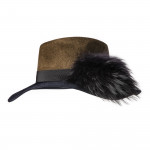 Ladies Indi Hat in Brown & Navy