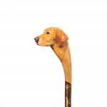 Personalised Hand Carved Dog Walking Stick