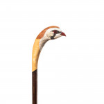 Hand Carved Red Legged Partridge  Walking Stick