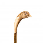 Hand Carved Hen Grouse Walking Stick