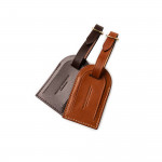 Luggage Tag in Dark Tan