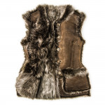 Ladies Grizzly Fur Waistcoat