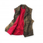 Men's Leather Goucho Waistcoat