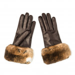 Ladies Nappa Leather Gloves with Orylag Fur