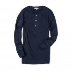 206 Henley Long Sleeve in Navy