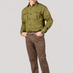 Campaign Shirt in Khaki Green